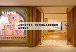 小学数学教学设计与反思模版,小学数学教学设计和反思