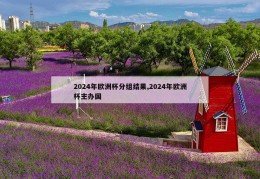 2024年欧洲杯分组结果,2024年欧洲杯主办国