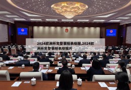 2024欧洲杯完整赛程表格图,2024欧洲杯完整赛程表格图片