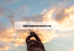 新疆的南疆旅游感受的简单介绍