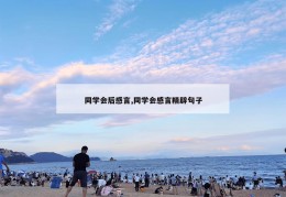 同学会后感言,同学会感言精辟句子