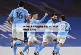 2024欧洲杯分组赛程表格,2024年欧洲杯比赛时间