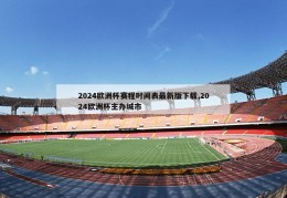 2024欧洲杯赛程时间表最新版下载,2024欧洲杯主办城市