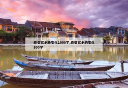 感受家乡新变化1000字,感受家乡的变化800字